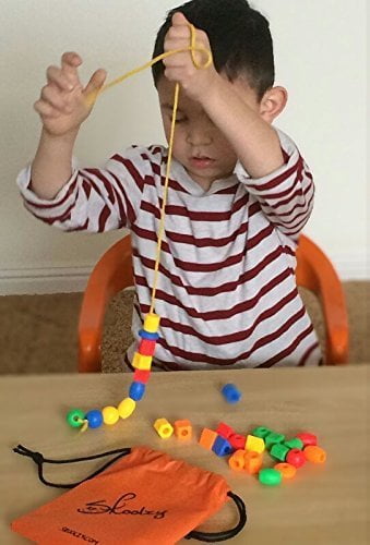 stringing beads for toddlers