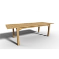 thumbnail image 4 of Curated Maison Clarisse Teak Outdoor Dining Table w/ Built-In Extension Natural, 4 of 6