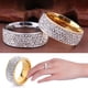thumbnail image 2 of Anillo de acero inoxidable de lujo para hombre y mujer, anillo de compromiso de boda con diamantes de imitación de cristal, joyería de moda, tamaño 7-12, 2020 Tan Jianjun  unisex, 2 of 2