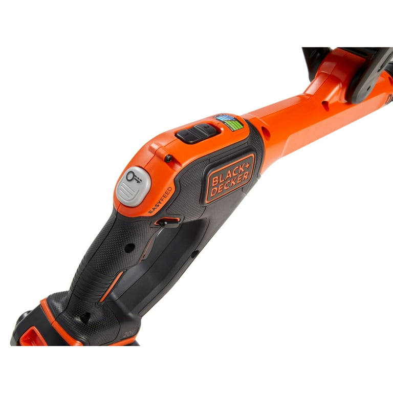 BLACK+DECKER 20V MAX Easy Feed Trimmer, Convertible Edger, 2