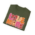 thumbnail image 5 of Love More Worry Less, Gildan Unisex Softstyle T-Shirt, Graphic Tee, S-3XL, 5 of 5