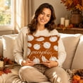 thumbnail image 4 of Yeciiwht Fall Pumpkin Maple Leaf Throw Pillow Cover – 18x18 inch Linen Cushion Case for Thanksgiving Sofa, Couch, Bed & Outdoor Decor, 4 of 7