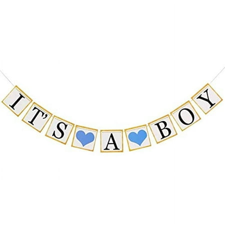 Mickey Mouse Baby Shower Decorations for Boy,"Its A Boy" Banner Blue Party Supplies kit, Indoor Outdoor