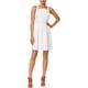 thumbnail image 1 of Vestido ajustado y acampanado Maison Jules con corte Laser para mujer blanco XS, 1 of 1