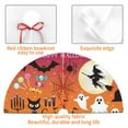 thumbnail image 6 of Kll 36" Christmas Tree Skirt Happy Halloween 4 Xmas Tree Skirts Mat For New Year Xmas Holiday Party Indoor Outdoor Home Decoration, 6 of 9