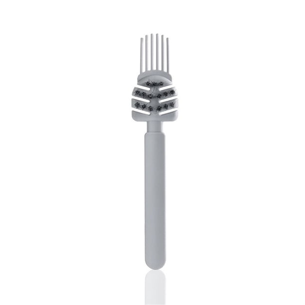 Soidarity Cepillo de peluquería para salón de casa, peine removedor de polvo, grasa portátil, herramientas de limpieza de plástico PP, cepillos Cuidado del cabello Gris Soidarity CE013702-03B