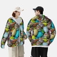 thumbnail image 3 of Rocae Easter Egg1 Print Breathable Sun Protection Hoodie Quick-Dry Lightweight Long Sleeve Hoodie Unisex Running Sports Shirt Medium, 3 of 9