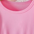 thumbnail image 5 of Xmyrz Toddler Girls' Dresses Vacation Dresses Striped Cosie Loose Outdoor Puff Short Sleeve Casual Dresses Going Out Dresses Cute Dresses, 5 of 9