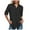 Black, variant on Button Down Shirts for Women Long Sleeve Dress Blouse Casual Solid Office Work Tops Dark Blue, S
