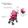 thumbnail image 4 of Carriola de Bastón D' Bebé Aerostar Reclinable Rosa, 4 of 5