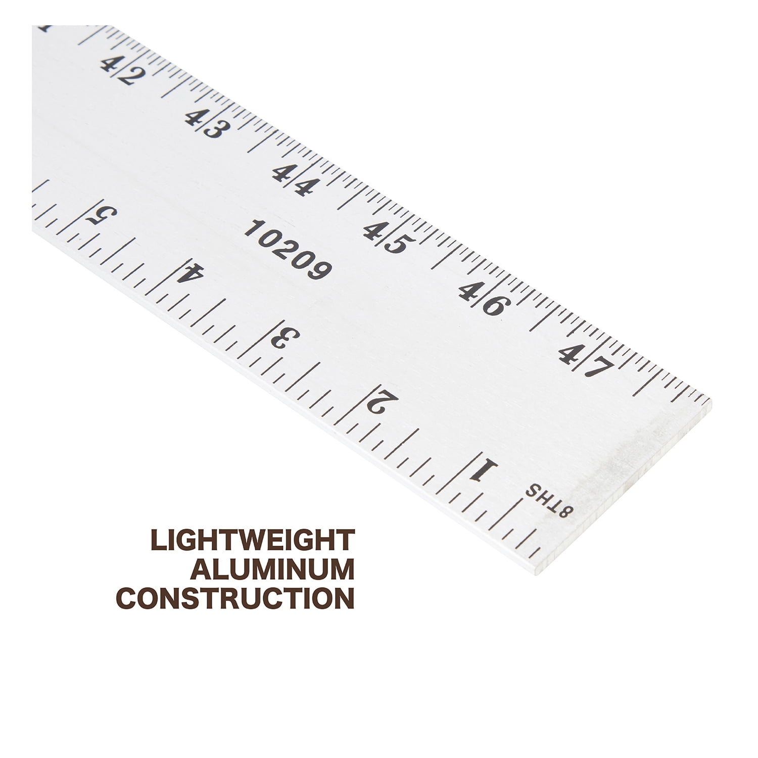 Mayes Metal Straight Edge Ruler, 48 in, Silver
