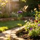 thumbnail image 5 of Drinker Feeder Flower Shape Water Feeder Metal Garden Stake For Outdoor Small, 5 of 6
