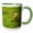 Green/White, variant on 3drose, Portugal, Azores, Santa Maria Island, Sao Pedro, Cow in Field, 11oz Two-tone Yellow Mug