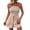 #01Khaki, variant on Womens Summer Romper Strapless Beach Vacation Jumpsuit Resort Wear Shorts with Pockets Blue L