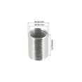 thumbnail image 2 of Unique Bargains M12 Mâle à M10 Femelle Adaptateur 15mm Long Manchon Réducteur Filetage Réducteur Écrou Insert 5 Pack, 2 of 5