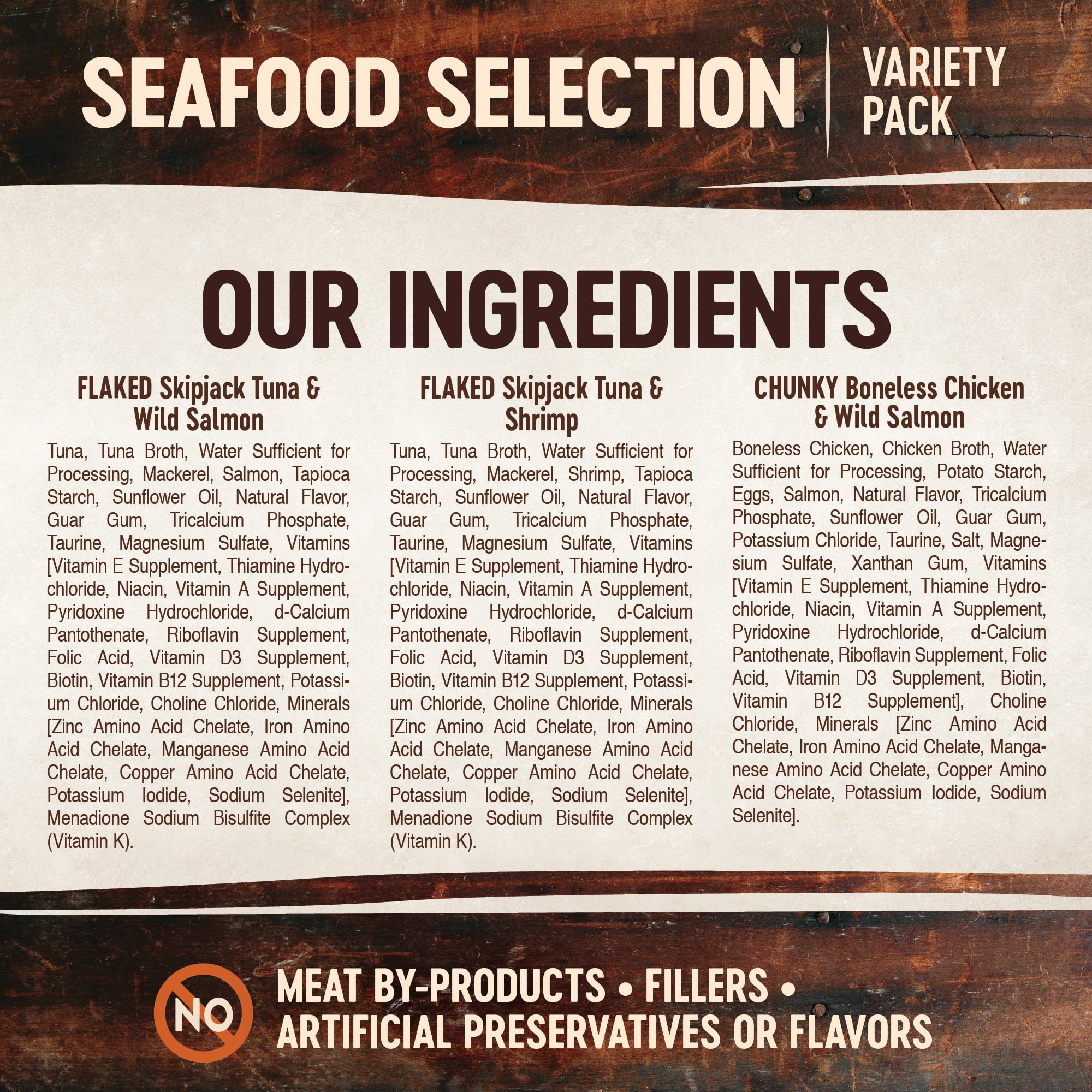 Wellness CORE Signature Selects Variety Pack Adult Canned Wet Cat Food, Natural, Protein Rich, Grain Free, Seafood Recipes, 2.8 oz, Pack of 8 Cans