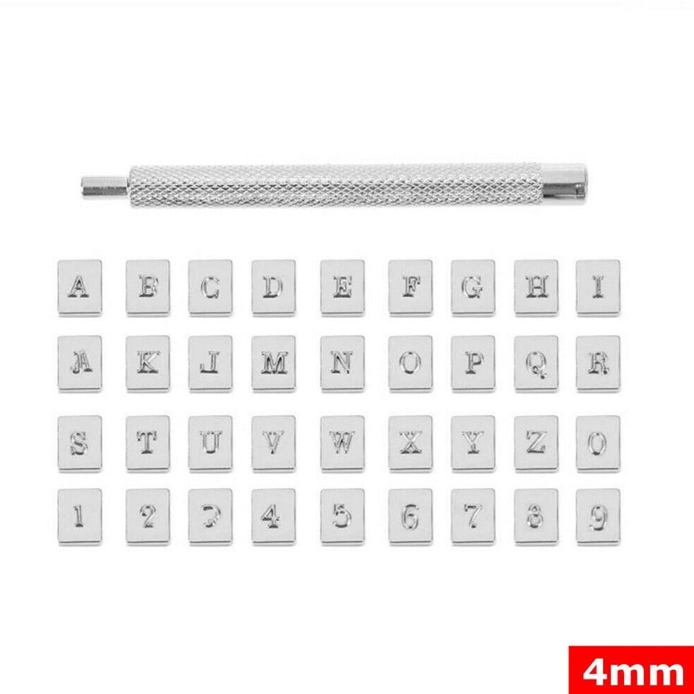 Ana 36pcs Stamp Metal Leather Alphabet Letter Punch Set Logo Stamps Craft  Tool 4mm