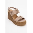 thumbnail image 1 of Olien - Alpargatas de plataforma de piel de ante beige beige 25 CM, 1 of 6