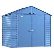 Arrow Select Steel Storage Shed, 8x6, Blue Grey