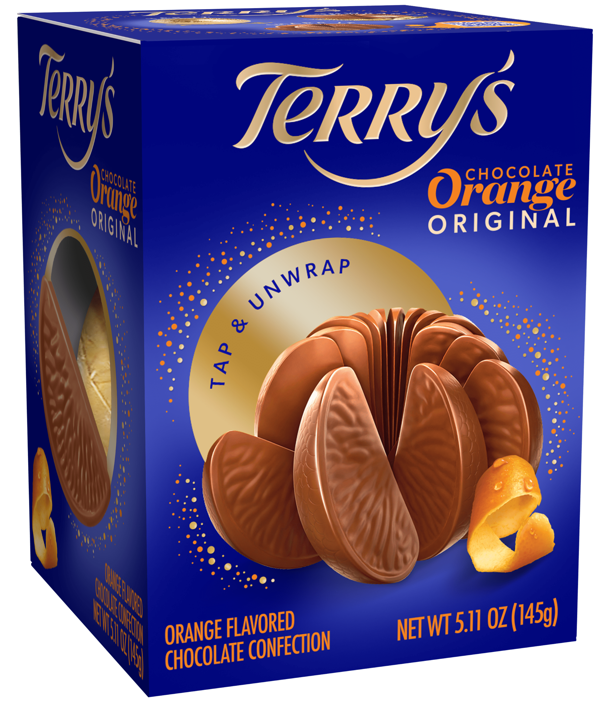 Terry's Chocolate Orange, Milk Chocolate with Natural Orange Flavoring, 5.11 oz Box