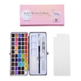 thumbnail image 1 of Watercolor Paint Set With Metallic Finish 50 Colors Includes Paint Brush And Water Pen Ideal For Artists Beginners Adults Painting Supplies For Outdoor Use Families All Coloring Set for Kids Coloring, 1 of 4