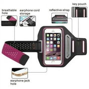 Water Resistant Cell Phone Armband Case Running Holder for iPhone Pro Max Plus (15/14/13/12/11/X/XS/XR/SE) Galaxy S Ultra Plus Note (S24/S23/S22/S21/20/10/9) Adjustable Strap & Key Pocket - Purple