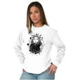 thumbnail image 3 of Celestial Sun Space Hands Spiritual Plus Size Long Sleeve Graphic Tee Shirt Brisco Brands 2X, 3 of 5