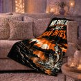 thumbnail image 6 of No Delicate Talk Just Big Bites Bass Fishing, Rustic Camping Scene, Warm Flannel Blanket for Cabin and Lodge, Outdoor Lovers person's Day Gift, Artistic Home Decor, 6 of 9