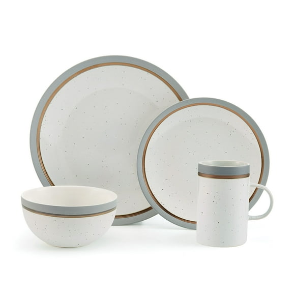 Pfaltzgraff® Ezra Grey 16-Piece Dinnerware Set Round