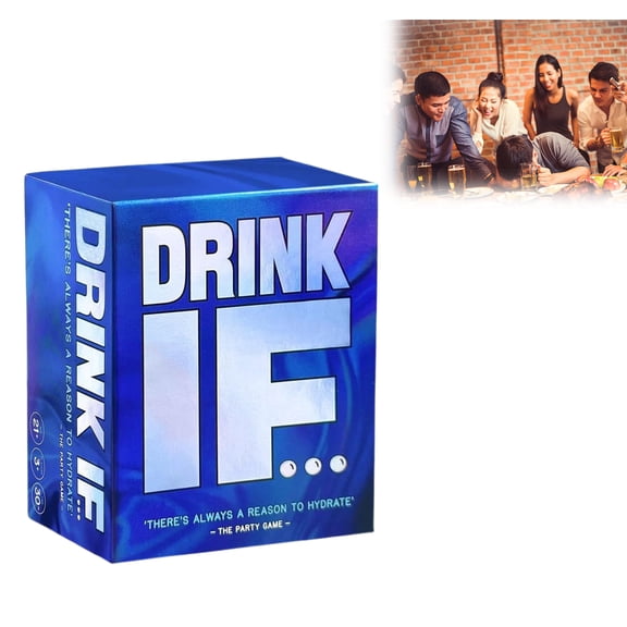 Drink IF Hilarious Adult Drinking Game. Party Card Game For Friends & Family