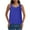 Blue, variant on Going out Tank Tops for Women Sleeveless Scoop Neck Back Split T-Shirts Casual Loose Summer Dressy Cute Tops