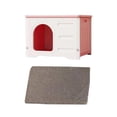thumbnail image 1 of Casa de Refugio Impermeable Portátil Sunnimix Grandes hábitats Perrera Hutch para gatos al aire libre Rosa, 1 of 8