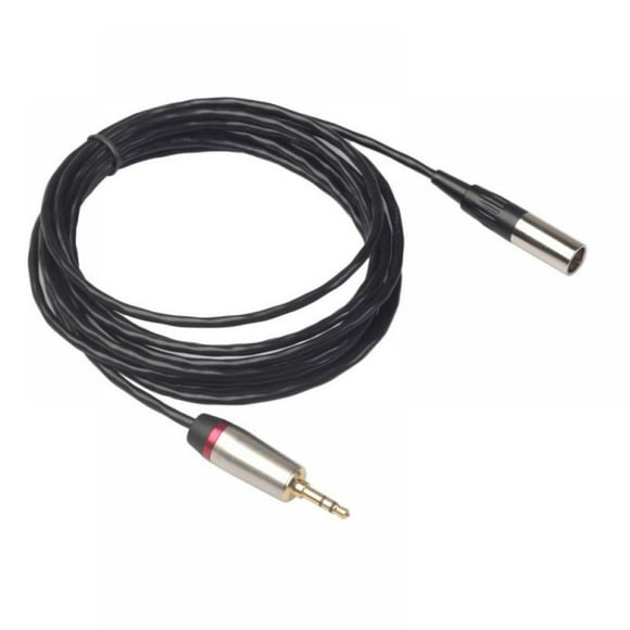 Audio Cable 3.5mm Male To Mini XLR 3 Pin Male Line Cord For SLR Camera