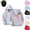 Light Gray, variant on Girls Hooded Sweatshirt Cute Bow Print Long Sleeve Pullover Hoodie Casual Loose Fit with Front Pocket for Spring Fall