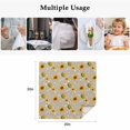 thumbnail image 5 of Brown Yellow Sunflower Cloth Napkins, Summer Botanical Farmhouse Floral Washable and Reusable Dinner Napkins Set of 6, Table Napkin for Kitchen Party Birthday Wedding Hotel Housewarming 20"x20", 5 of 9