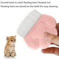 thumbnail image 3 of Cat Grooming & Massage Comb, Pet Short Hair Removal Massaging Tool, Painless Cat Combs for Deshedding - pink, 3 of 7