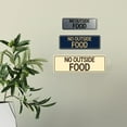 thumbnail image 3 of Signs ByLITA Standard No Outside Food Sign (Red) - Small, 3 of 5