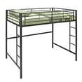 thumbnail image 1 of Pemberly Row Modern Steel Metal Full over Loft Bunk Bed in Black, 1 of 6