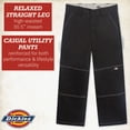 thumbnail image 2 of Dickies Womens Work Pants - High Waisted Relaxed Fit Contrast Stitch Casual Double Knee Womens Pants, 2 of 7