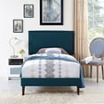 thumbnail image 5 of Modway Camille Queen Upholstered Platform Bed with Squared Tapered Legs, Multiple Colors, 5 of 9