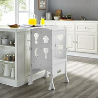 Kids I'm a Big Helper, Counter Stool for Kids by Naomi Home-Finish:White