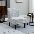 thumbnail image 2 of HOMCOM Chaise d'Appoint pour Salon avec Pieds en Bois Gris, 2 of 10