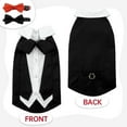 thumbnail image 3 of Cat Tuxedo Suit, Sphynx Cat Suit for Cat with Two Bow Tie, Cat Tuxedo Outfit for Birthday Photo Shoot, Formal Onesie Attire Wedding Costumes for Kitten, Male Cat Clothes for Hairless Cats Only, 3 of 7