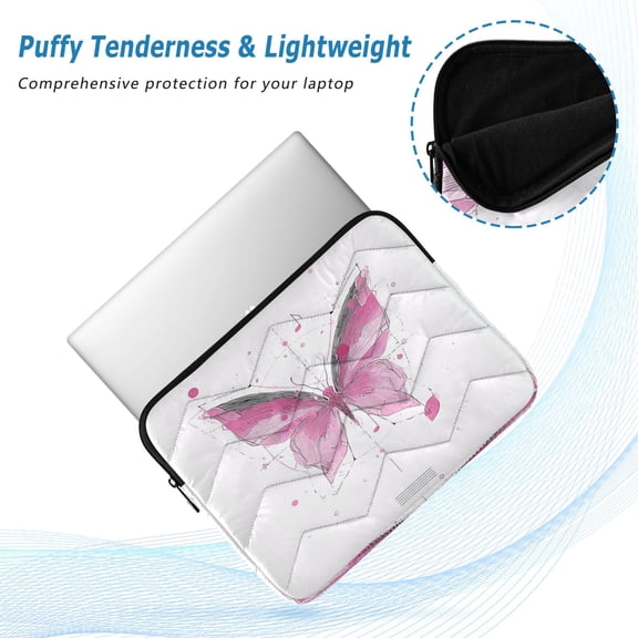 Iauyy(M)13.4 inch Laptop Sleeve,Shockproof Durable Computer Carrying laptop Bag,Slim Cover for 13.4-14 inch HP Dell Lenovo Asus Notebook,Cyberpunk Butterfly