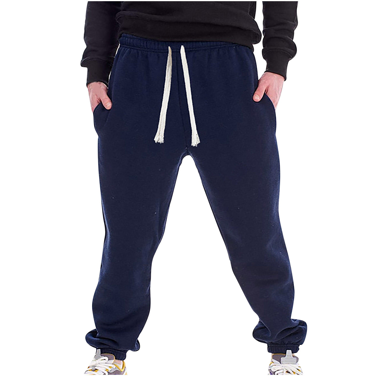 RQYYD Mens Sweatpants with Pockets Drawstring Athletic Pants