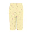 thumbnail image 6 of Only Moment Shorts for Women Autumn Fragrant Linen Graphic Printed Shorts Comfy Elastic Waist Drawstring Pocket Shorts Pants Tummy Control Shorts Yellow,XL, 6 of 6