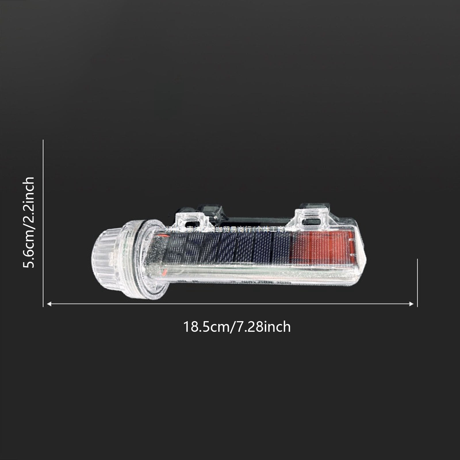 6PCS Boat Navigation Light Solar Powered - LED Marine Signal Lamp with Red/White/Green Flashing - Waterproof Emergency Strobe for Kayaks, Fishing & Boating Safety - Flare Alternative