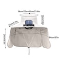 thumbnail image 2 of CSSAD Wide Brim Solar Fan Outdoor Fishing Hat, Fan Hats with Detachable Cape for Men, USB & Solar Powered Fan Hat, Sombrero para el Sol Hombre, Sombrero con Ventilador Solar, Fan Hat UPF 50+ Grey, 2 of 6