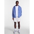 thumbnail image 3 of No Boundaries Boxy Oversized Fit Fleece Zip Hoodie Sweatshirt with Long Sleeves, Men's XS-4XLT, 3 of 6