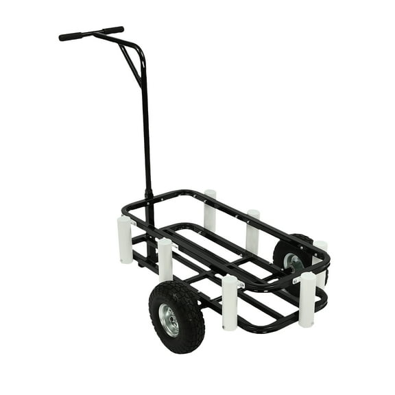 Dwellnix Outdoor Heavy Duty Fishing Beach Cart Fishing Cart Max 90 kg Large Wheels